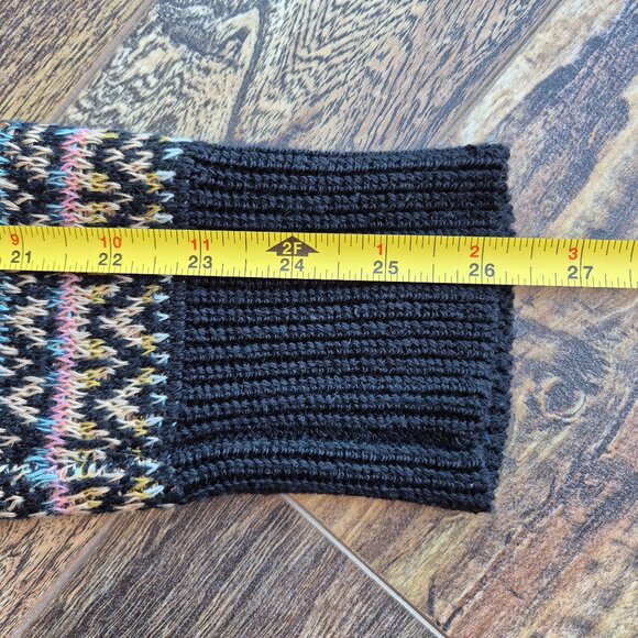 Theory Hadar Chunky Silk Sweater Crew Neck Multcolor Linen Silk Cotton - Picture 11 of 13